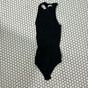 Abercrombie & Fitch black ribbed bodysuit size xs
